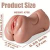 Masturbador Masculino 3 em 1 TPE Copo de Bolso Realista Stroker Manual Portátil Brinquedo Adulto para Homens