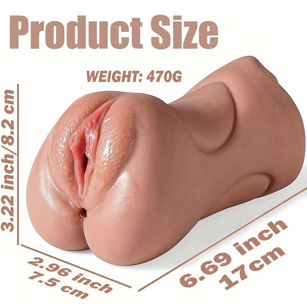 Masturbador Masculino 3 em 1 TPE Copo de Bolso Realista Stroker Manual Portátil Brinquedo Adulto para Homens