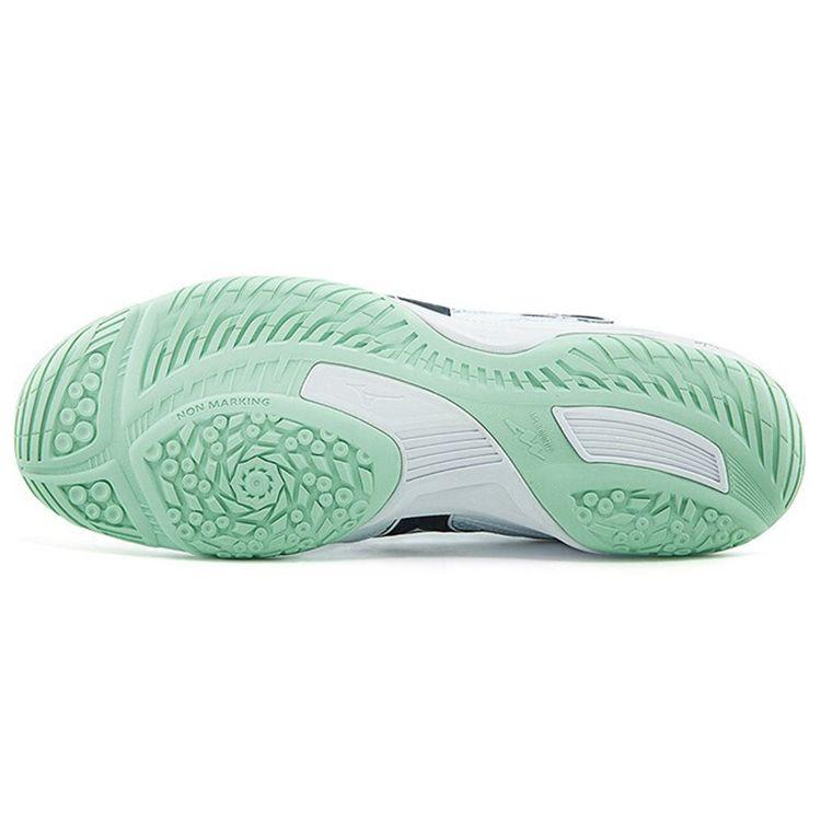 Mizuno Wave Drive 8 Low Top Table Tennis Shoes Men Shoes White Green 81GA170514