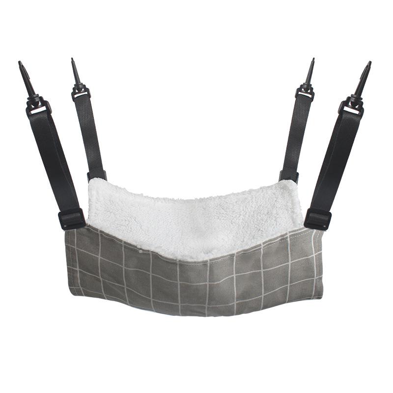 Adjustable Cat Bed Hammock with Breathable Velvet and Hanging Nest Toy