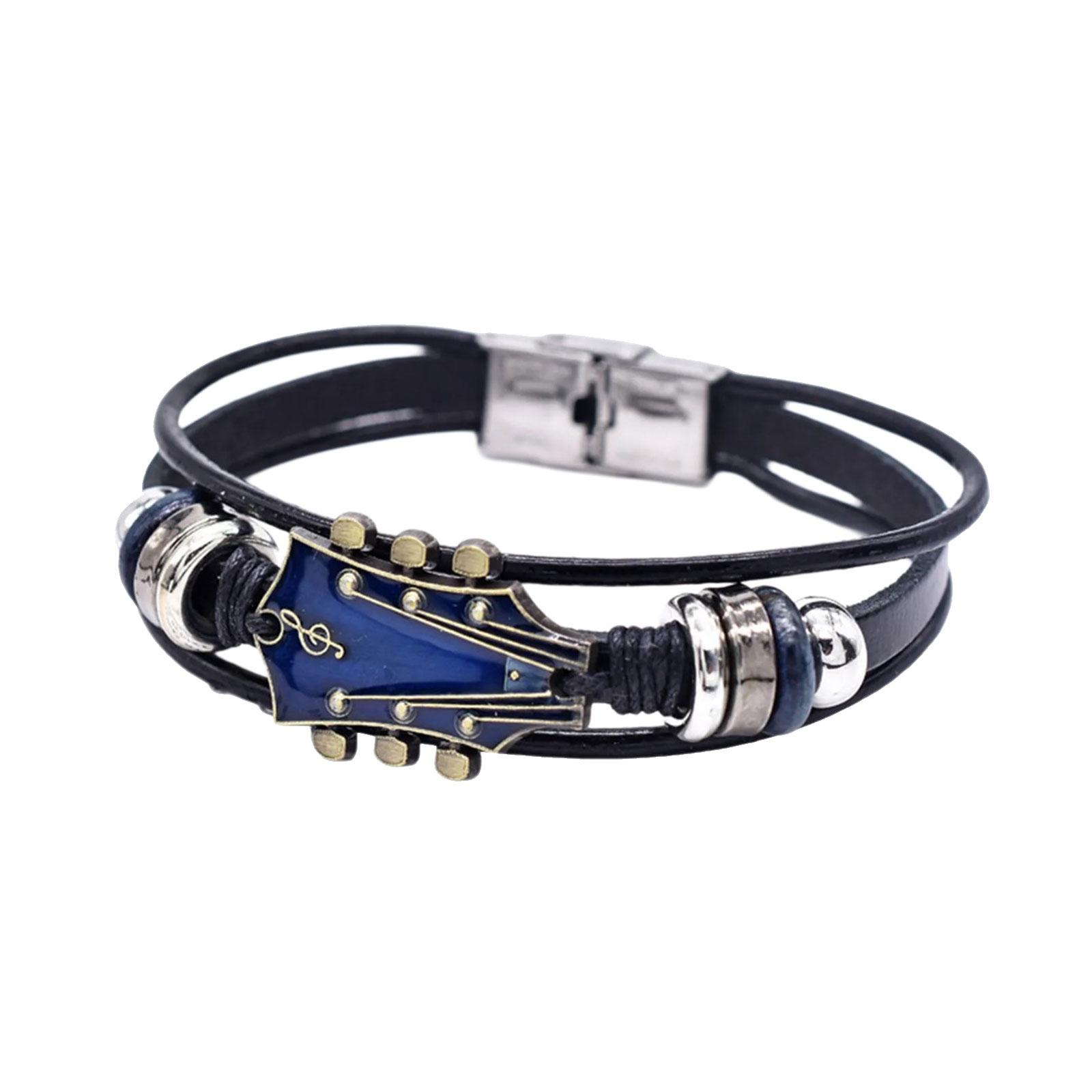 

Винтажный кожаный браслет ручной работы, многослойный браслет, кожаный ремешок, наручные украшения, подарок для ценителей моды