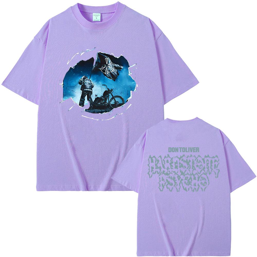 New Hot Sale Rapper Don Toliver Hardstone Psycho Album Double Sided Print Tshirt Men Women's Hip Hop Fashion Oversized T-shirts