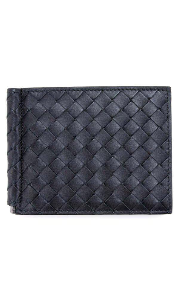 

Bottega Veneta Money Clip Bifold Wallet Leather Black Men s 123180-V4651-1000 [Item]