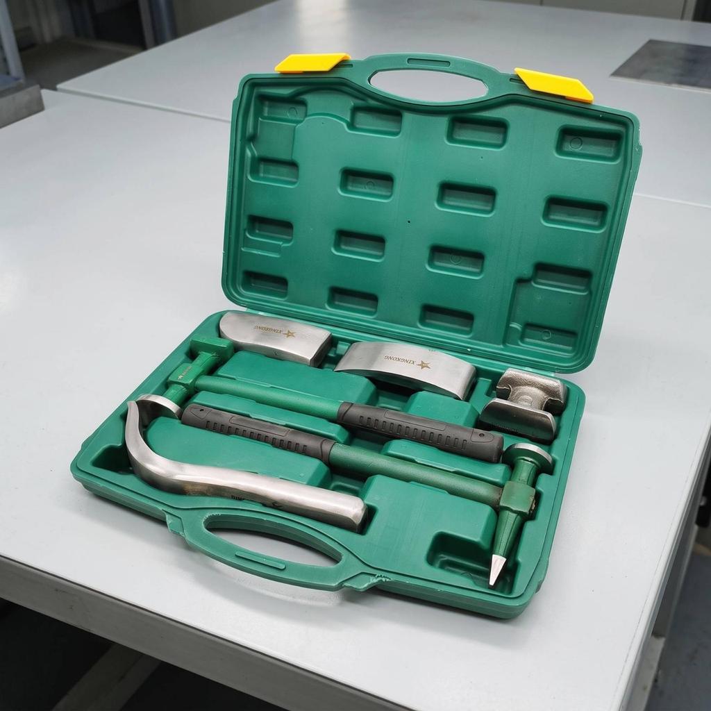 6 Pieces Sheet Metal Hammer Set Professional Body Polished