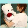 Rose Teddy Bear Plush Toy With Pp Cotton Filling Romantic Gifts Home Decor Doll