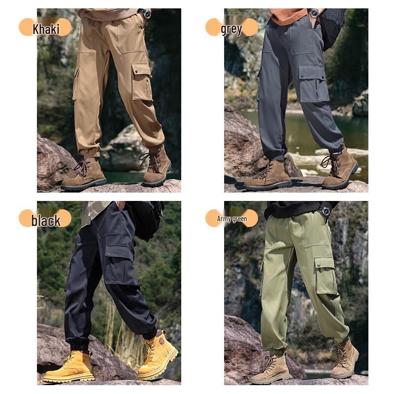 EASTERN CAMEL Men's Loose-Fit Cargo Jogger Pants