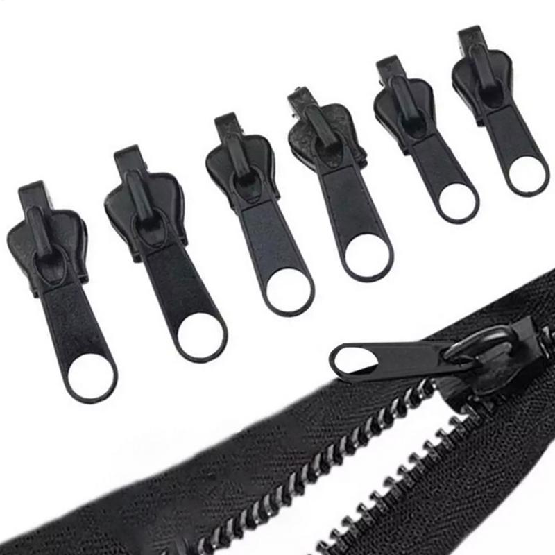6pcs Instant Zipper Universal Instant Fix Repair Kit Replacement Zip Slider Teeth Multifunctional Clothing Replacement Zipper
