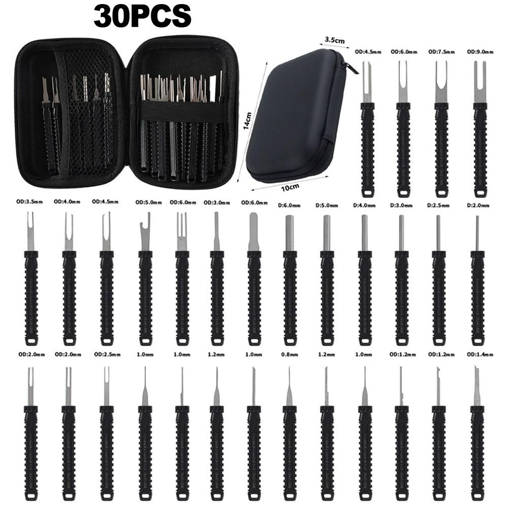 Electrical Terminal Removal Tool Set 30 Pieces for Connector and Wiring Repairs