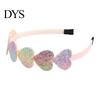 Kinder Haaraccessoire Meisjes Hoofdband met Gladde Tandkam Anti-slip Ontwerp Regenboog Kleurverloop Hartjes Sterren Decoratie Hoepel Anti-slip Hoofdband