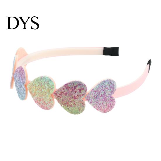 Kinder Haaraccessoire Meisjes Hoofdband met Gladde Tandkam Anti-slip Ontwerp Regenboog Kleurverloop Hartjes Sterren Decoratie Hoepel Anti-slip Hoofdband