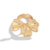 Fashion Niche Liquid Lava Metal Feeling Open Ring, Design Feeling Bow Ring Women