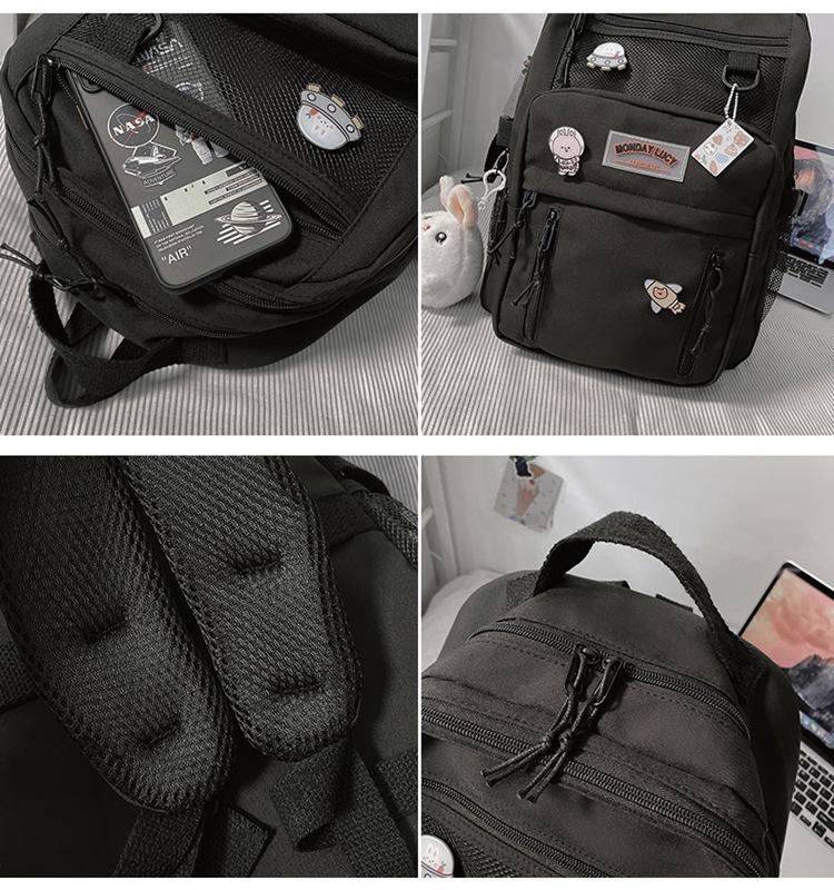 Korean Cartoon Schoolbag for Girls: Stylish Backpack for Elementary to High School Students