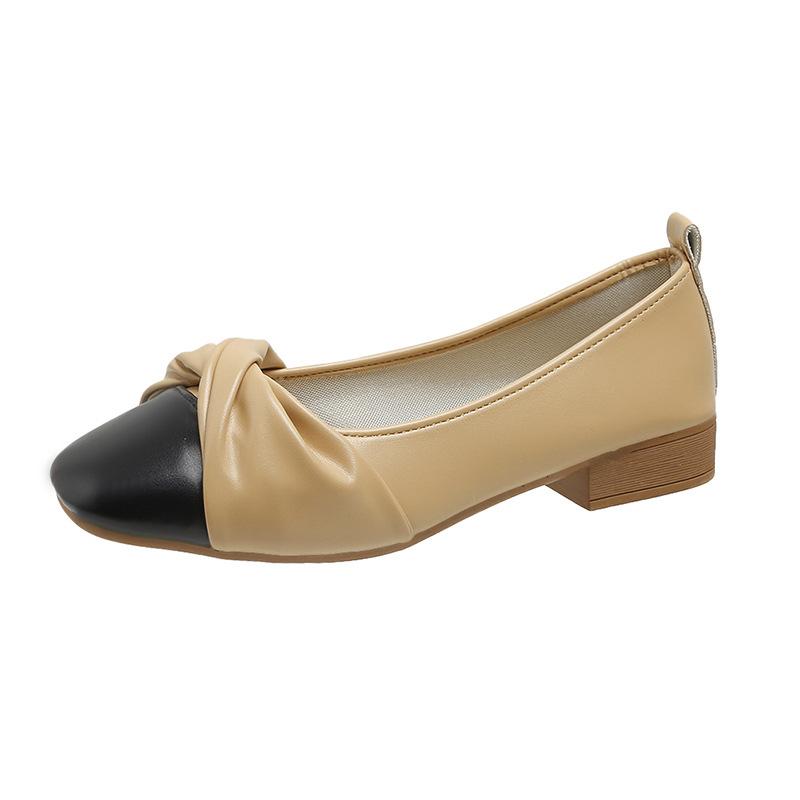 

Одиночные туфли весна и осень новые женские туфли маленькие кожаные туфли Мэри Джейн однопедальные женские туфли на мягкой подошве Doudou обувь женская 40