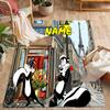 Looney Tunes: Name Frames Customize Text Floor Rug Office Rug Suitable for Dining Room Living Rooms Outdoor Kitchen Anti-slip Rug Office home decor