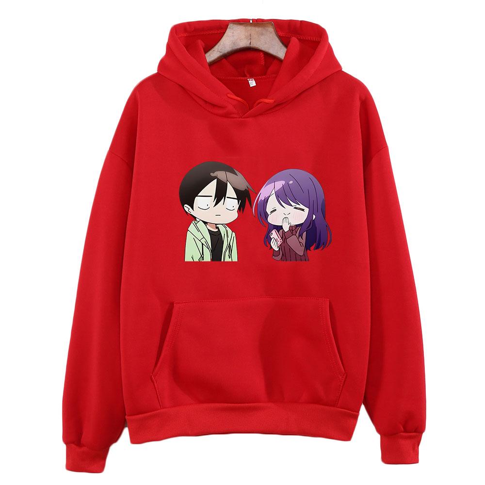 Kubo Won't Let Me Be Invisible Kubo Nagisa Cartoon Hoodie WOMEN Korean Style Manga/Comic Long Sleeve Clothing Aesthetic Harajuku
