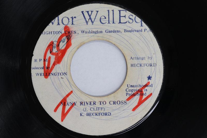 

7inch Record KEALIN BECKFORD Many Rivers To Cross Version NONE MORWELL ESQ Jamaica Reggae Ska Dub Used