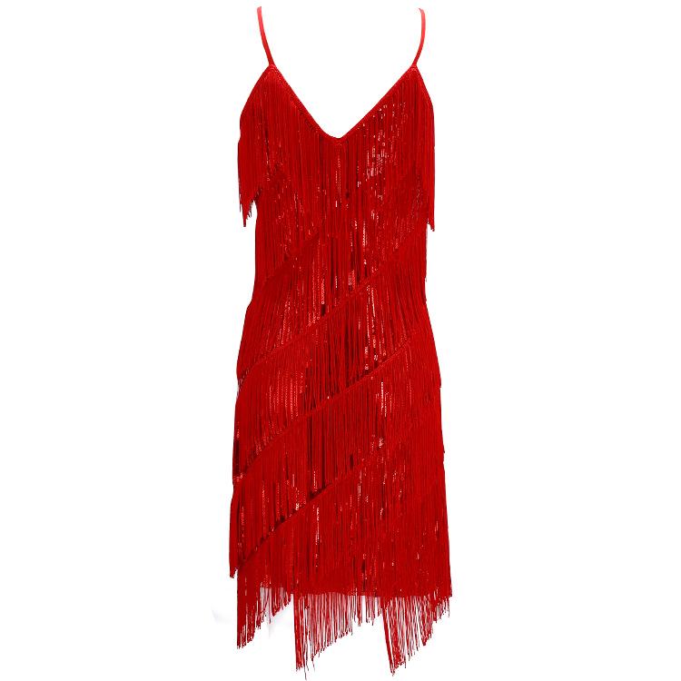 1920s Sequin Tassel Flapper Dress for Banquet, Party, or Dance Performance