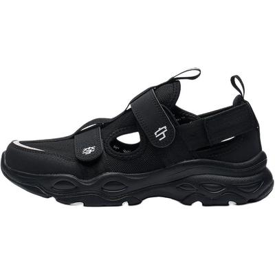 Li Ning Bequeme Vielseitige Langlebige Atmungsaktive Low-Top Kinder Sandalen Kinder Sandalen Schwarz YKCS136-11