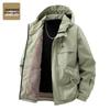 Jeanswest Men's Fleece-Lined Hooded Padded Outdoor Jacket