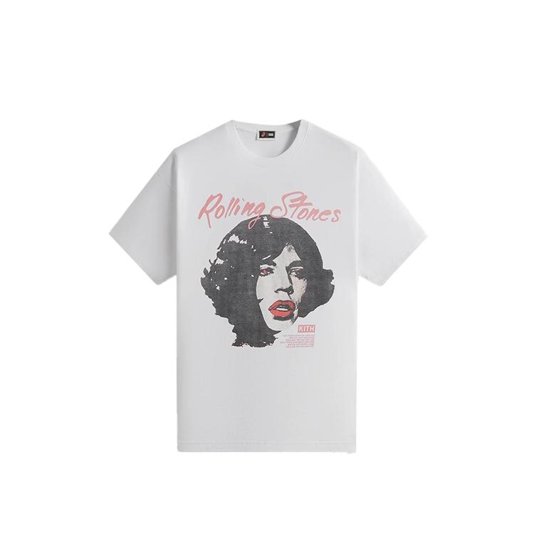 

Kith Для Rolling Stones Far Away Eyes Винтажная футболка Белый Мужские Топы KHM033208-101 XL