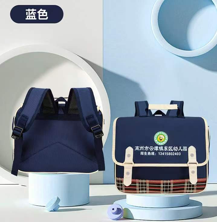Custom Logo Backpack British Style Waterproof Kindergarten School Bag for Kids Boys Girls Bulk Order Travel