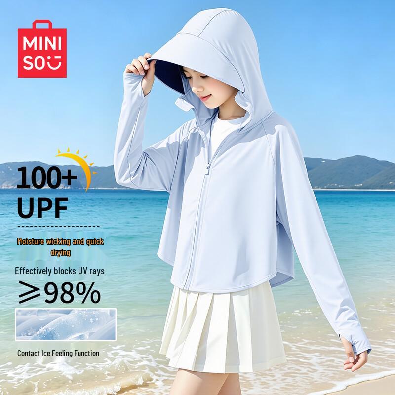 MINISO Girls UPF100+ Batwing Sun Protection Jacket 150