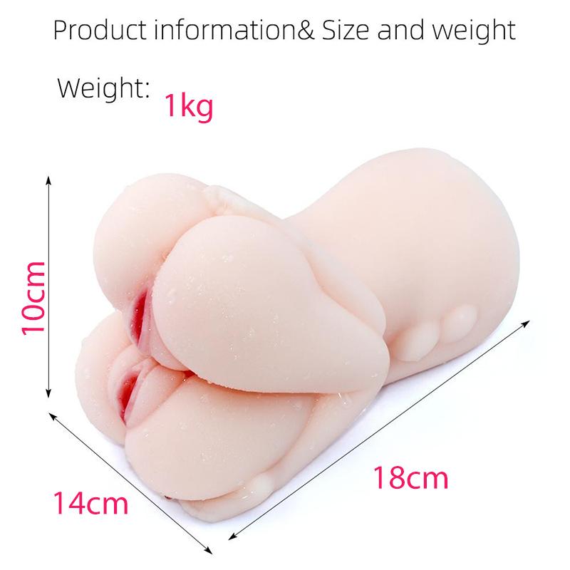 Small Shuangfei Sisters Flower Dual Channel 3D realistický vaginální mužský masturbátor Umělá kapesní kočička pro muže sexuální hračky