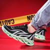 Men's Shoes Four Seasons Wish Large Size Flame Twist Bottom Mesh Sneakers Korean Version Dad Shoes Travel Running Shoes