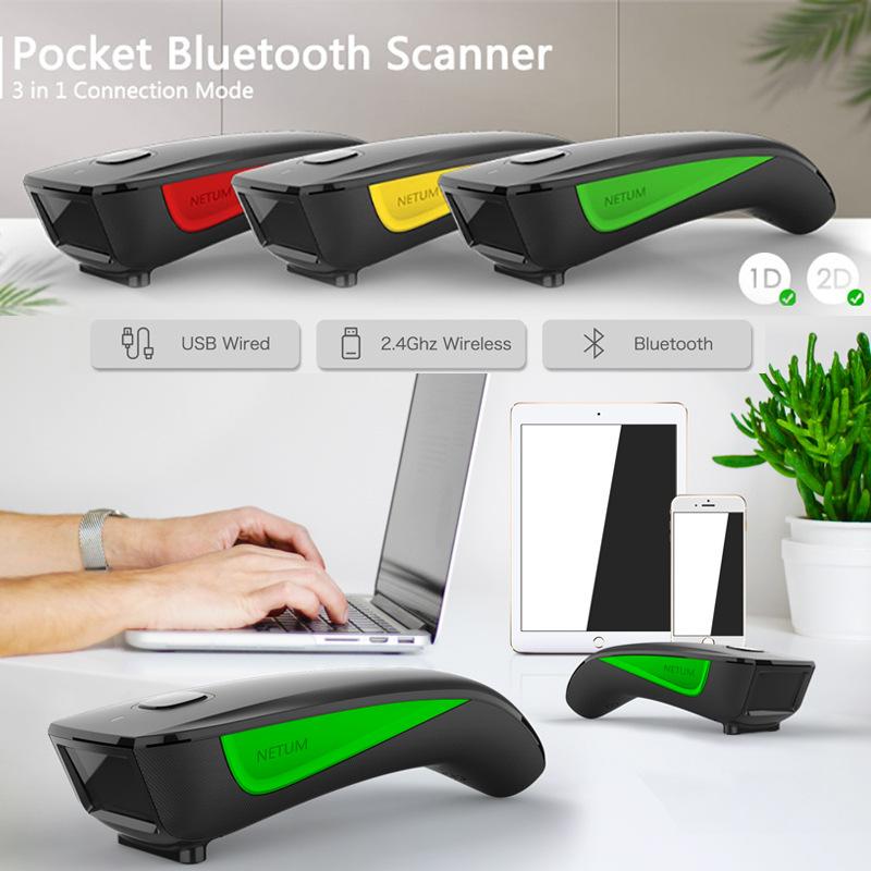 NETUM C750 Pocket Bluetooth 2D Barcode Scanner