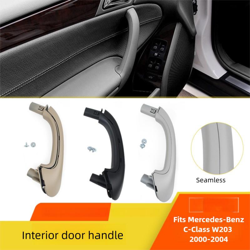 Car Inner Door Handle Trim Pull Grab Panel Handle 2038101551 2038101651 for For Mercedes Benz C-Class W203  2000-2007 Fit 4-Door Sedan Only