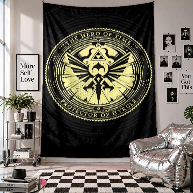 Wall TapestryZelda Art Hanging Cloth Decorative Background Cover for Room Decoration