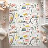 Ultraweicher Stadtstraßen-Kinderteppich Spielzimmerteppich Schlafzimmer-Bodenmatte Kinderzimmer Wohnzimmer Pädagogische Spielmatte Geburtstagsgeschenk