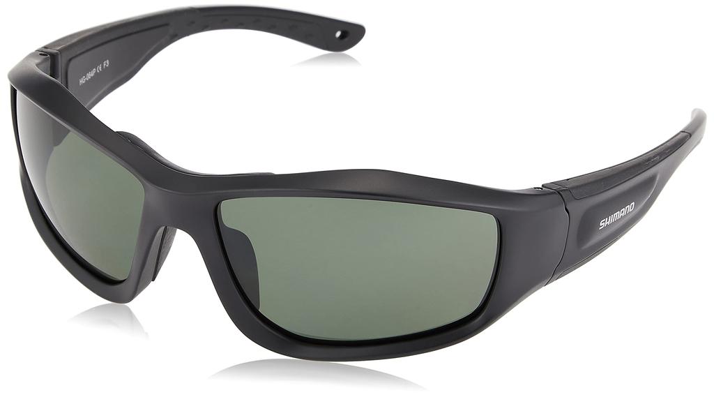 SHIMANO Fishing Polarized Sunglasses Floating Fishing Glasses Matte Black Natural Green HG-064P