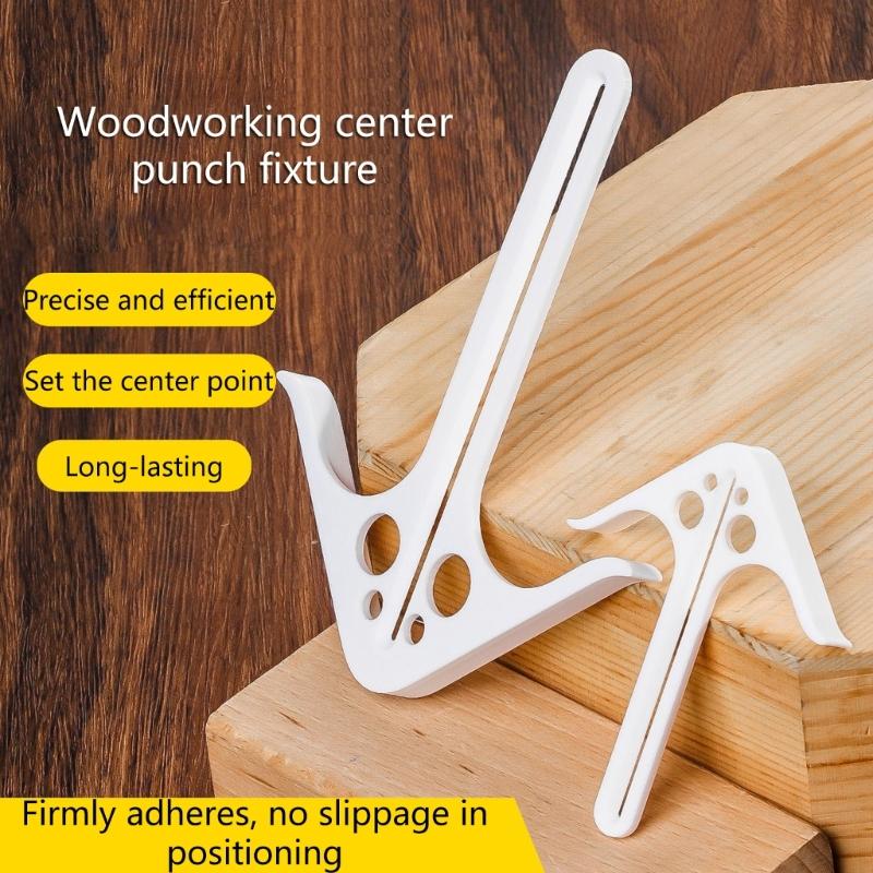 Professional Woodworking Center Locator Tool ABS Materials Ergonomic Grip Lightweight Design For Precise Drilling And Carving