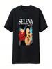 Selena Si Una Vez Licensed Ladies T Shirt Color Black Adult Medium M Vintage Washed Stretched Designer Clothes Casual