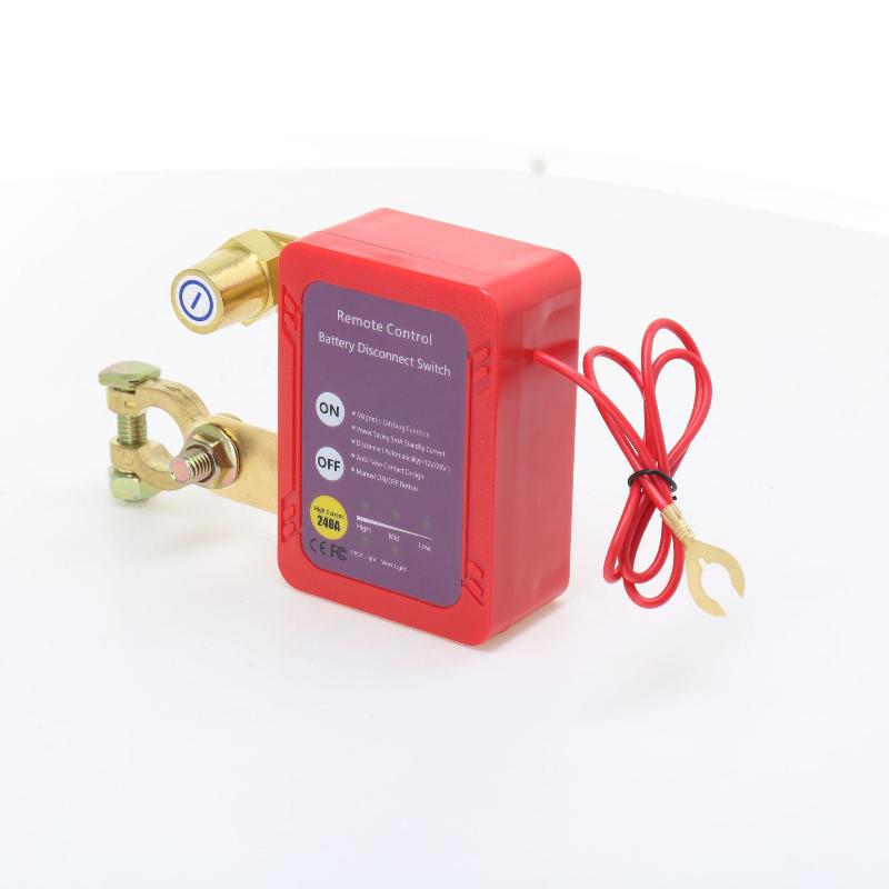 

Remote Battery Disconnect 240A With LED Voltage Display Automatic Power Shut Off For Automobiles