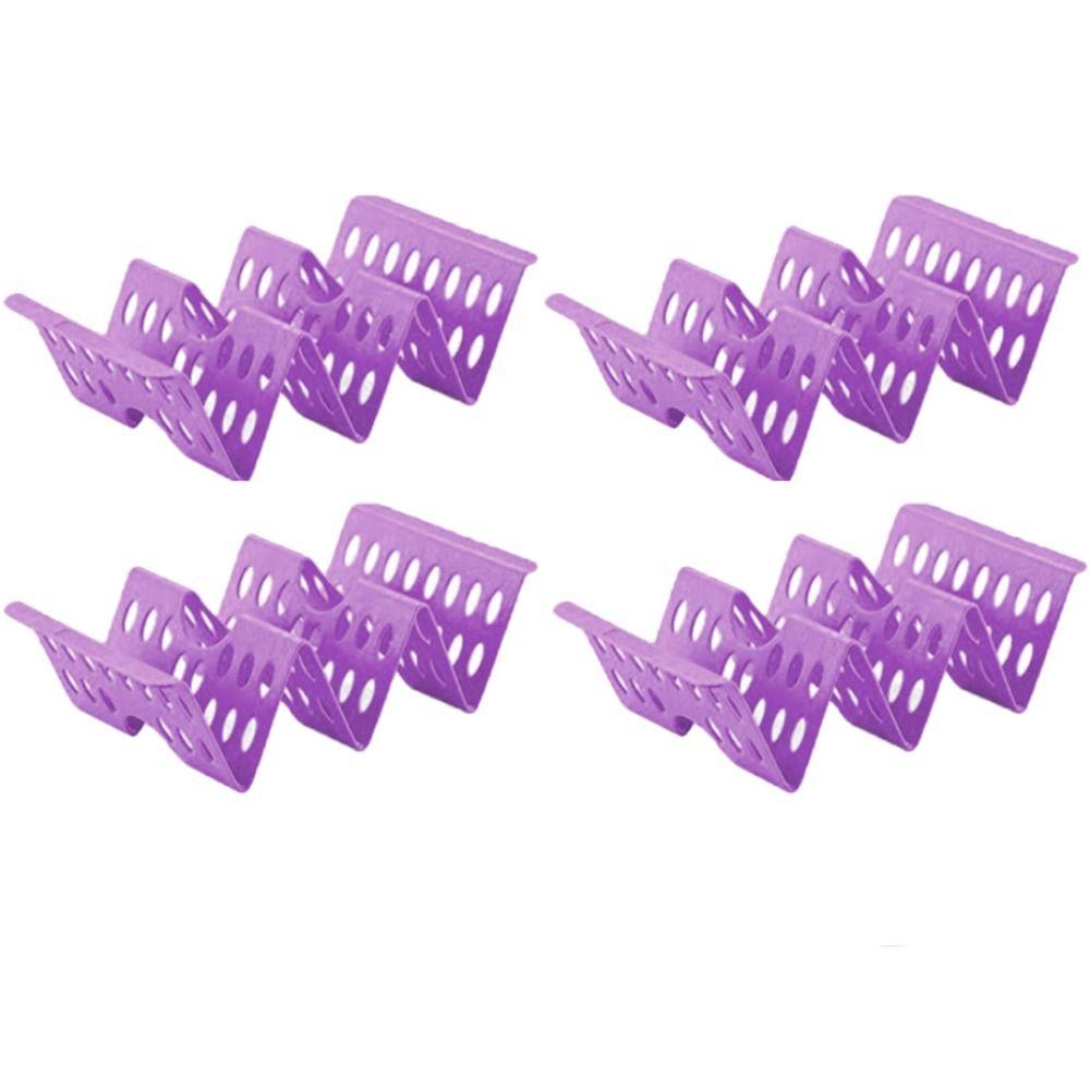4Pcs Plastic Taco Holders Wave Shape Mexican Pancake Stand Creative Food Pallet  Tortilla
