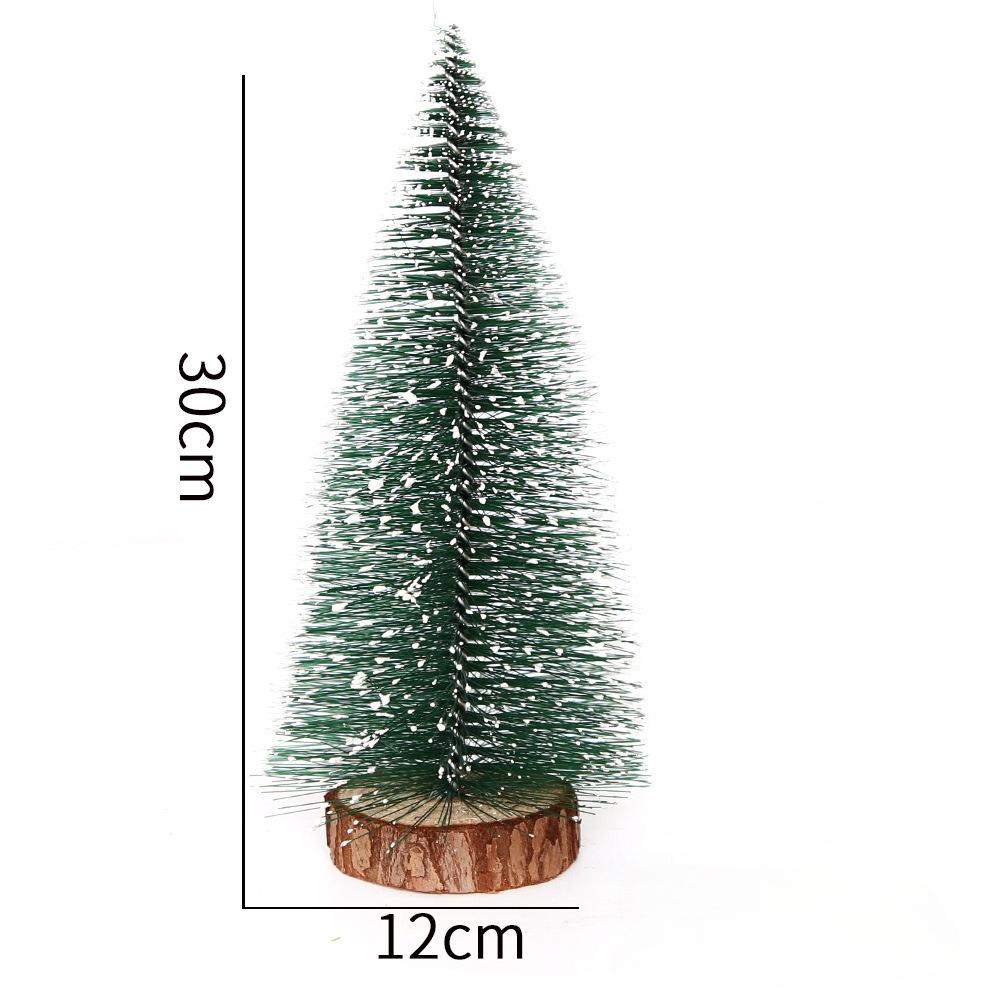 Mini Christmas Trees Artificial Pine Needle Desk Ornaments 10/15/20cm Fake Evergreen Trees for Holiday Decoration
