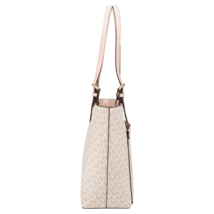 Michael Kors Logo Print PVC Tote Bag Women Tote Bags Light-Pink 35F3GTVT3B-PWDBLSHMLT