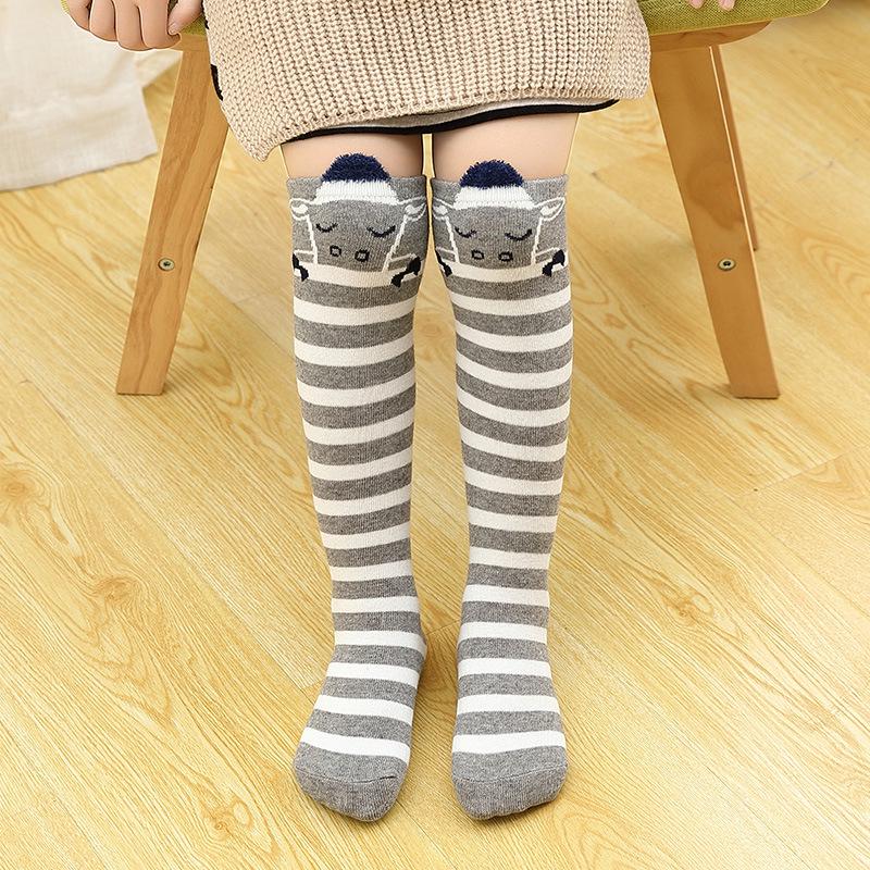Kinder Cartoon Mittelrohrsocken: Leichte Frühling/Herbst Kniestrümpfe für Mädchen
