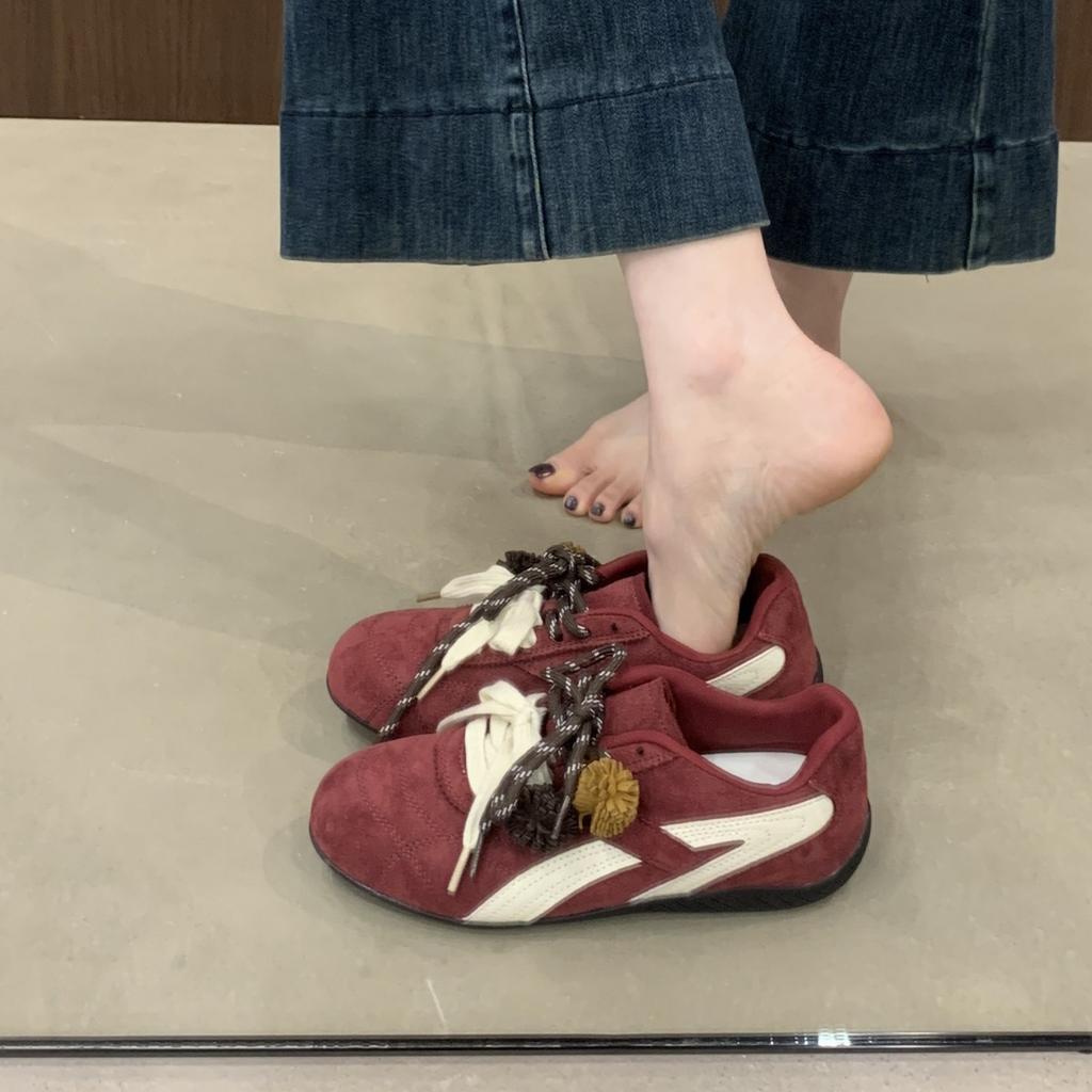 Korean Version of Retro Casual Moral Training Shoes Women's 2025 Autumn New Racing Shoes Are Very Good-looking and Popular Sports Forrest Gump Shoes