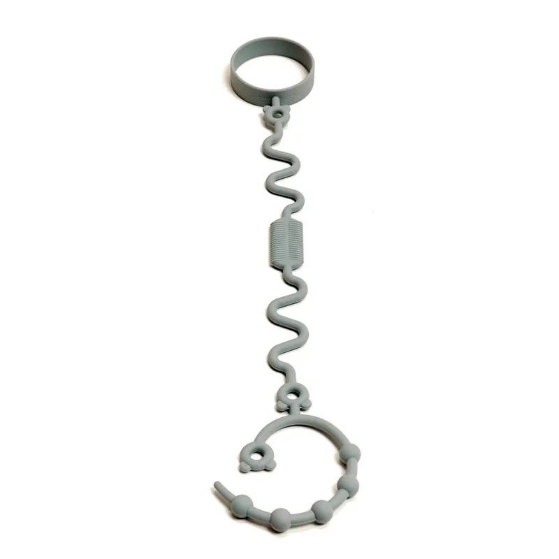 

Baby Special Anti-loss Chain Food-grade Children Pacifier Anti-drop Chain Teether Toys Water Cup Strap Anti-loss Rope темно-синього кольору