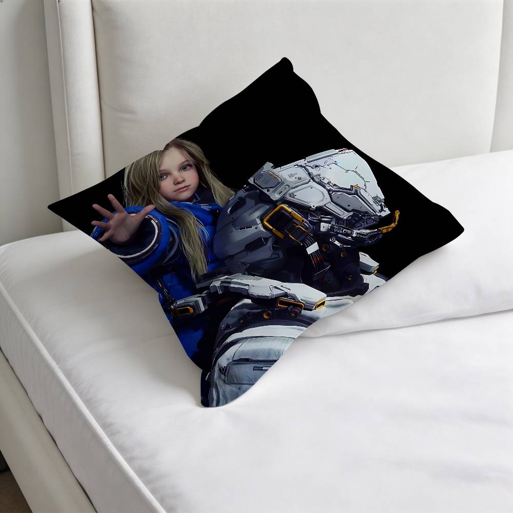 

Hot PPRAGMATA Game Decorative Square Pillow Cover Modern Cushion Case for Living Room Bedroom 30x30cm