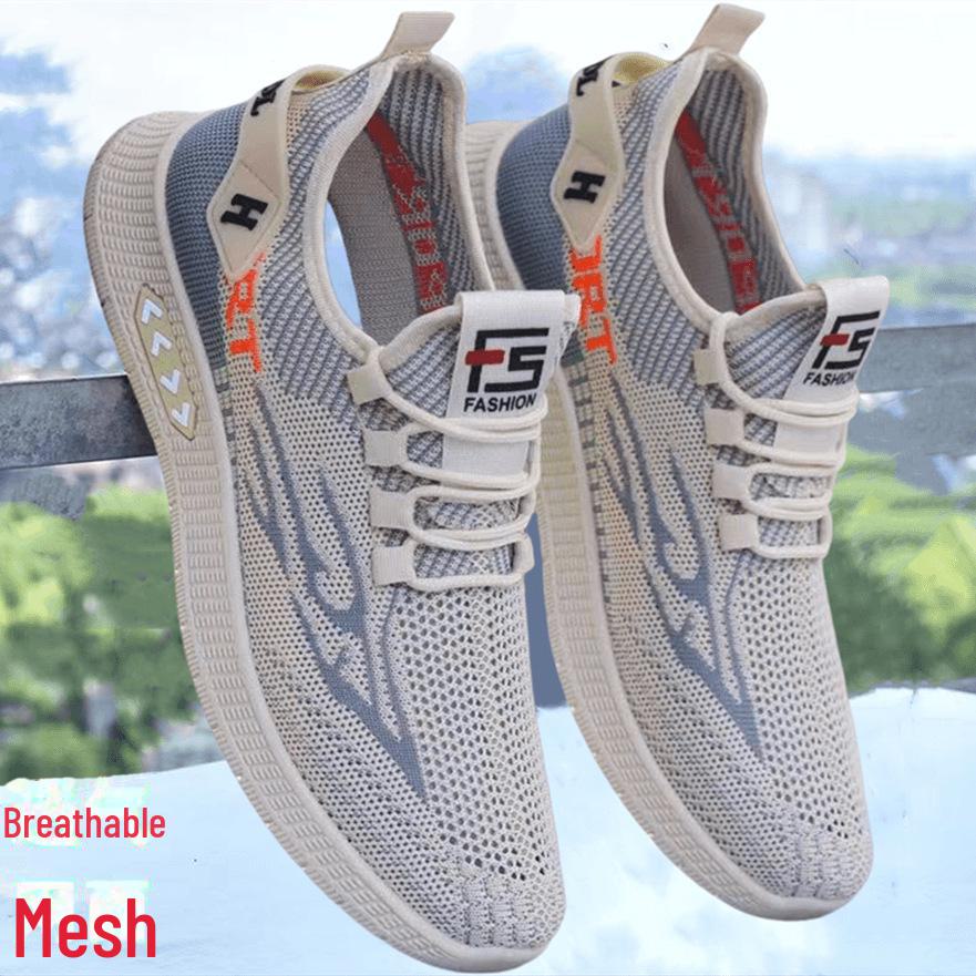 Men's Breathable Mesh Slip-On Sports Shoes - All-Match, Summer Style
