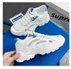 Men Safety Walking Shoes New 2024 Designer Thick Sole Mesh Breathable Casual Sneakers Tire Tank Shoes Zapatillas De Deporte