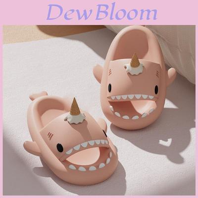 Ice Cream Shark Slippers For Men Women Summer Thick Sole Antislip Shock Absorption Comfortable