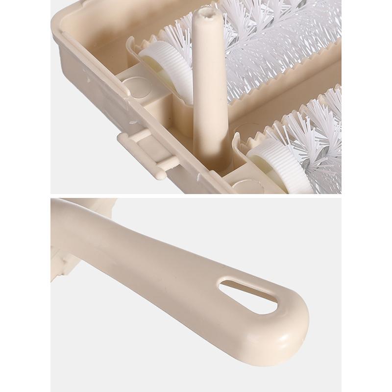 Carpet Crumbs Table Brush Manual Crumb Cleaner Handheld Double Roller Sweepers For Home Bedroom Office Carpet Debris Brush Sofa