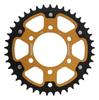 Supersprox Driven Rear Aluminum for NINJA650 Z650 and Sprocket, STEALTH, & Steel, 50T, Gold, RST-47850-GLD, NINJA400/R (2011-2017), (2017-2019),