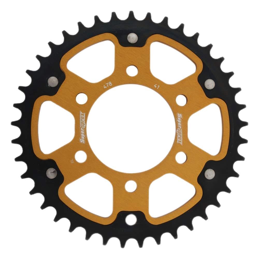 Supersprox Driven Rear Aluminum for NINJA650 Z650 and Sprocket, STEALTH, & Steel, 50T, Gold, RST-47850-GLD, NINJA400/R (2011-2017), (2017-2019),
