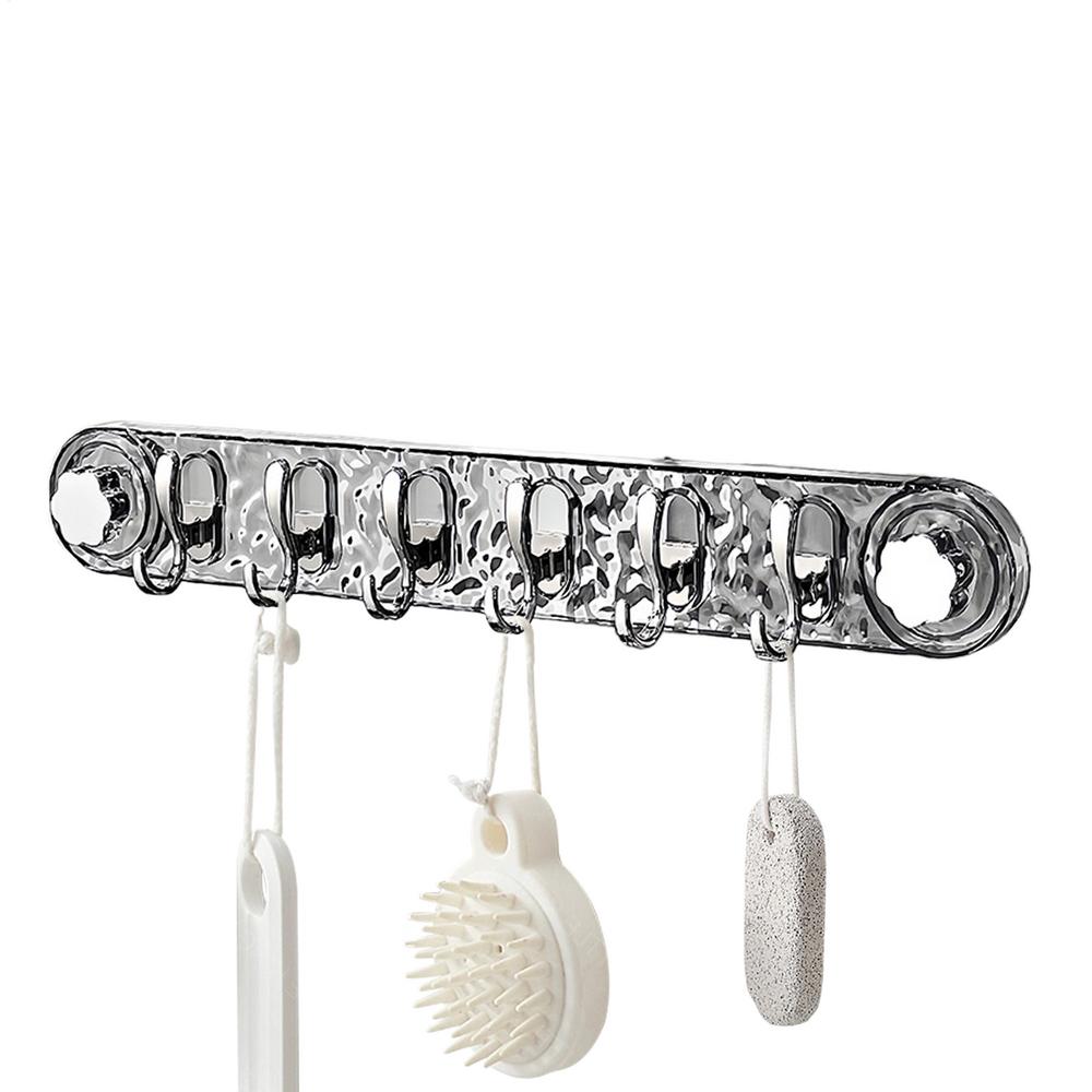 Suction Hooks Removable Suction Towel Hook 6 Hooks Powerful Shower Hooks Reusable Hooks for Bathroom Kitchen Living Room Study